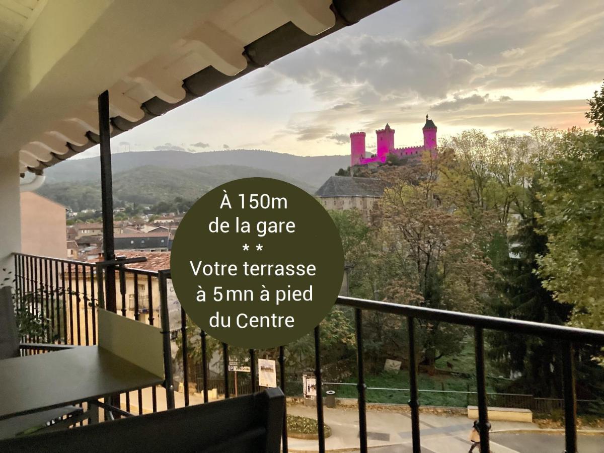 Aux 4 Logis Appart-Hotel - Studio Le Roof - Une Vue Splendide - Petit Dejeuner Inclus 1Ere Nuit Foix Exterior photo